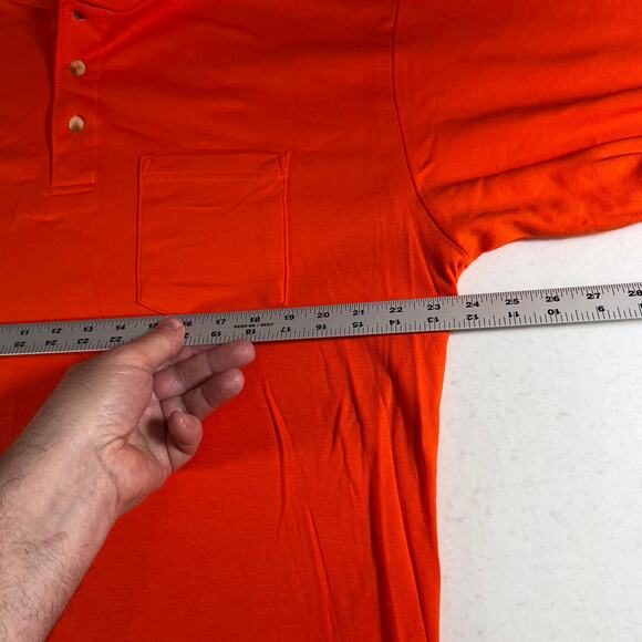 Catskill Moutain Clothiers Safety Orange Henley Shirt Men's XL Arc Rating 11 Cal - Picture 8 of 10